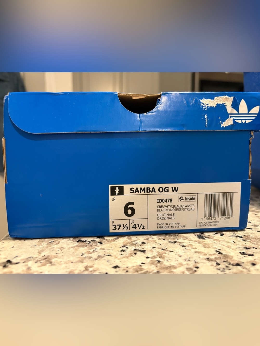 NEW Adidas Samba OG Women’s size 6 Black/Cream - Picture 10 of 11